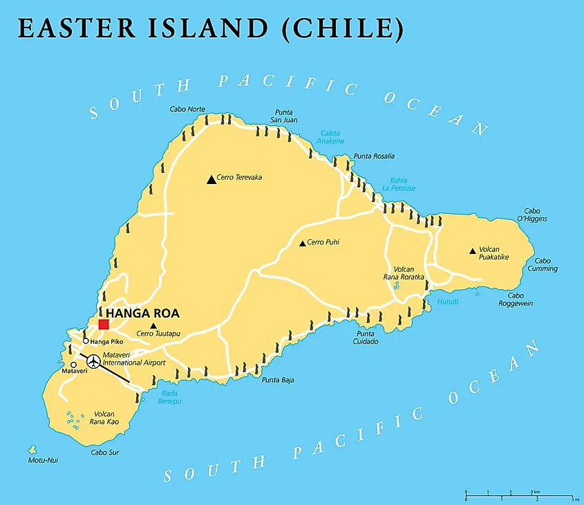 Where Is Easter Island On A Map - Topographic Map World