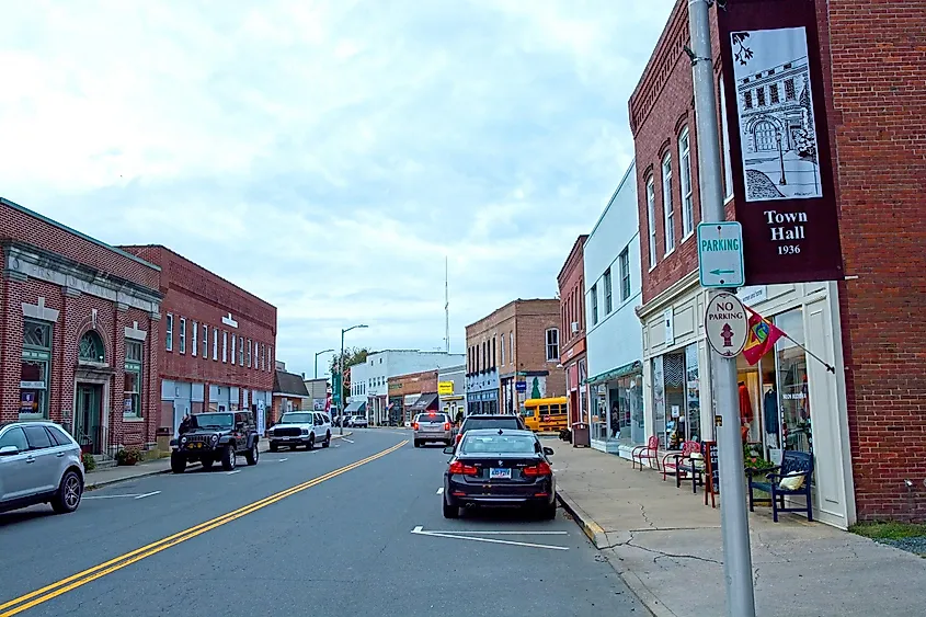 Downtown Onancock, Virginia.