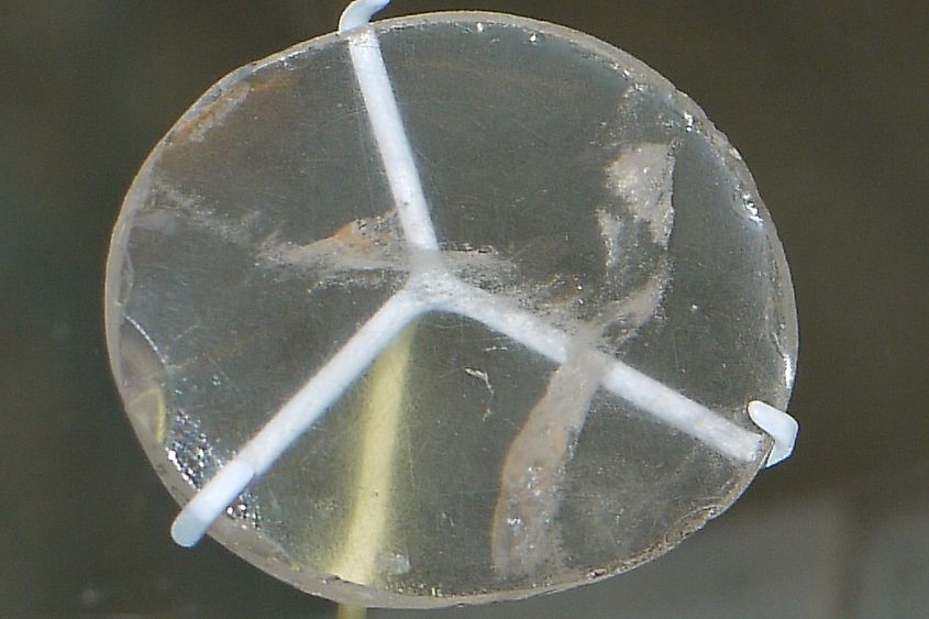 Photo of the Nimrud Lens in the British Museum
