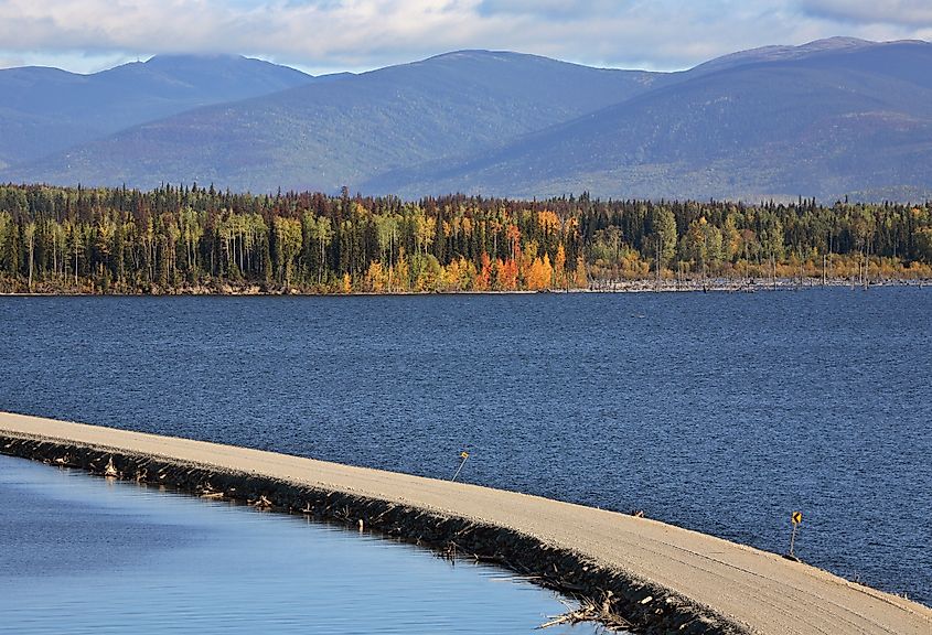 Williston Lake in northern British Columbia, Canada.