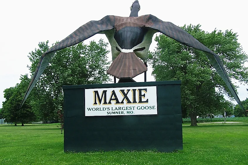 The statue of Maxie in Summer, Missouri