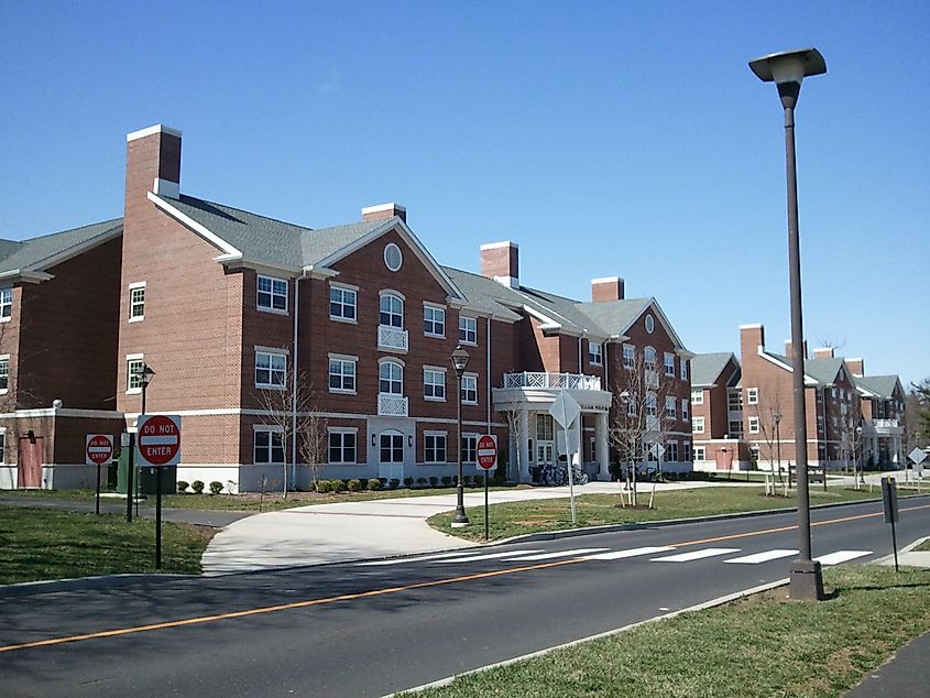 The College of New Jersey campus in Ewing, New Jersey.