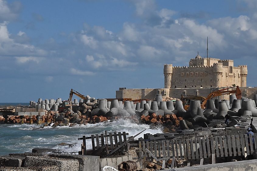 Alexandria on shores of the Mediterranean Sea