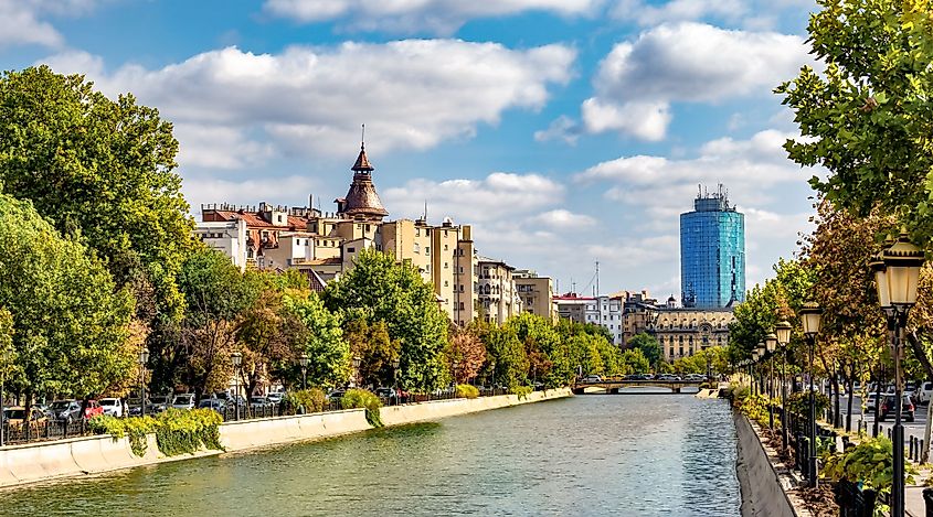 Dambovita River in Bucharest