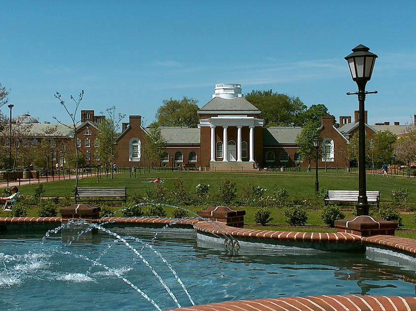 University of Delaware campus in Newark, Delaware. Image credit: Cargoudel via Wikimedia Commons.
