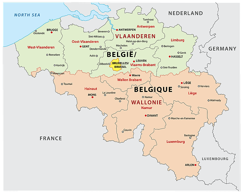 Map Of Belgium And France Belgium Maps & Facts - World Atlas