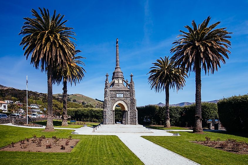 War Memorial in Akaroa, New Zealand