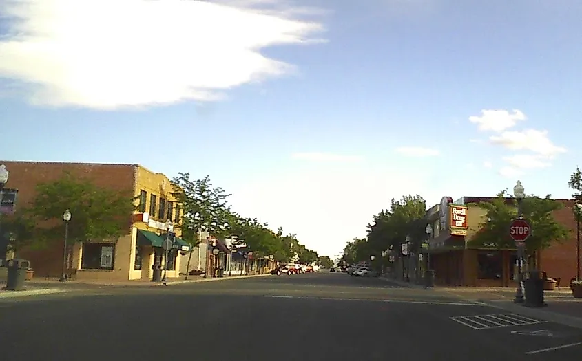 Downtown Powell, Wyoming.