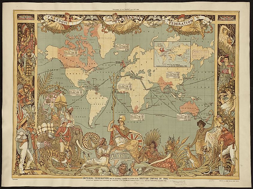 Map of the British Empire