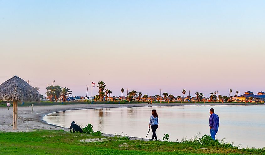 Beach, Rockport, Texas. Image credit Grossinger via Shutterstock