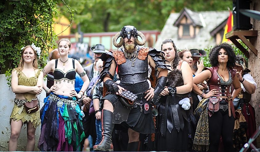 Medieval attire at the Maryland Renaissance Festival, Crownsville, Maryland.