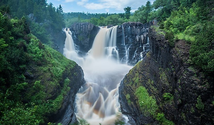 High Falls of Pigeon River at Grand Portage State Park