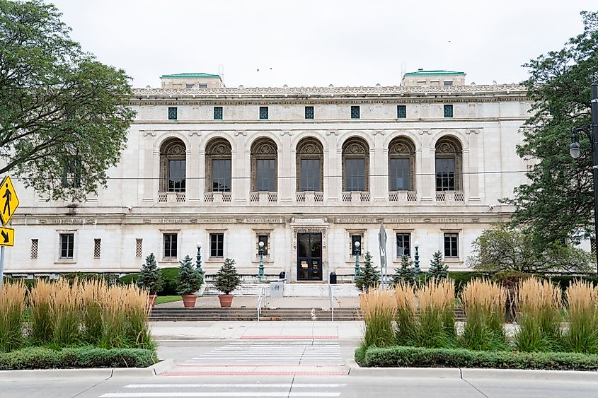 Editorial Photo Credit: Ilze_Lucero via Shutterstock. Detroit, Michigan/ United States - September 15 2019: Detroit Public Library building