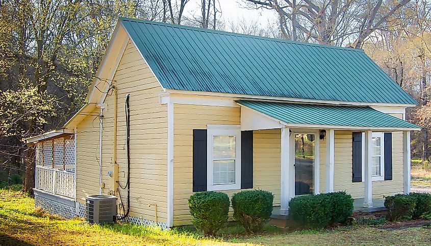 Asher's Cabin, a historical building in Stonewall, Mississippi.
