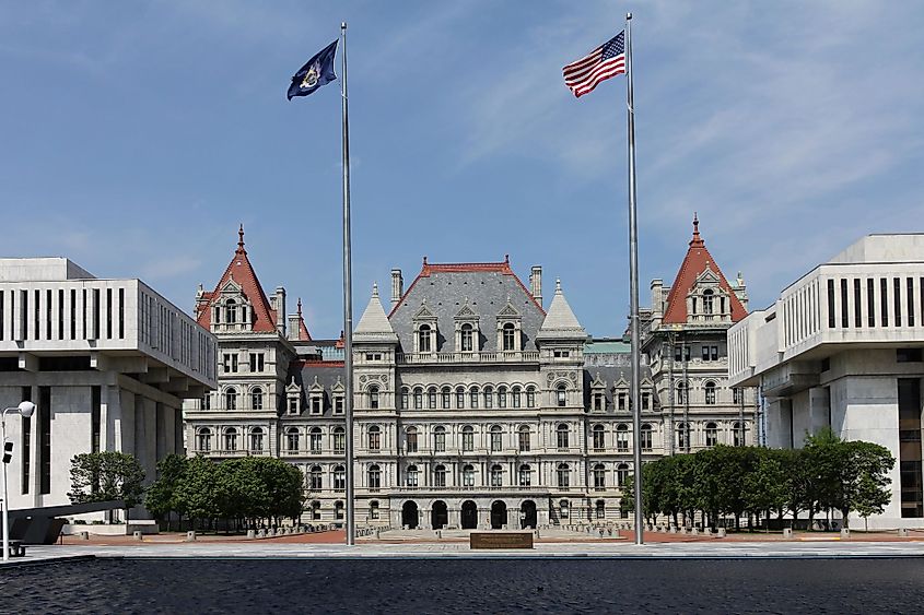 The New York State Capitol Building in Albany, New York