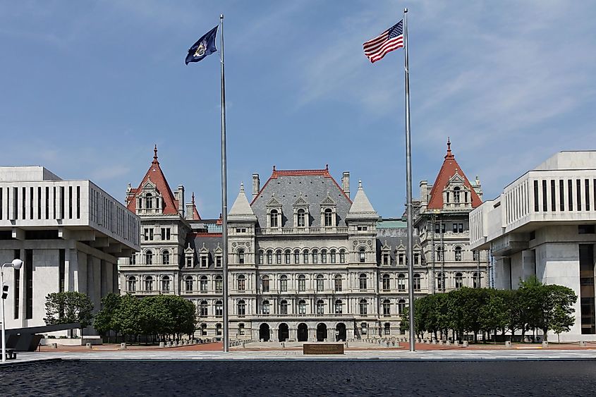 The New York State Capitol Building in Albany, New York