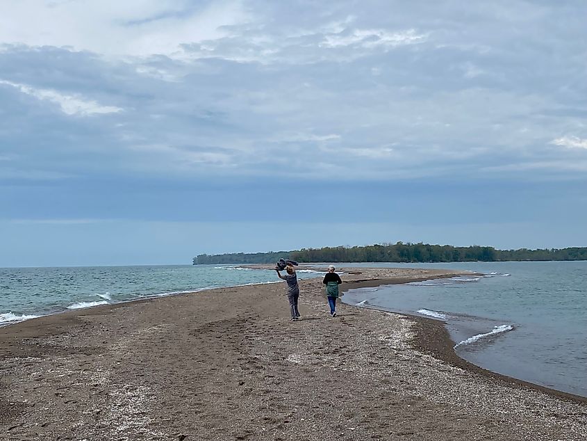 A walking path on Pelee Island.