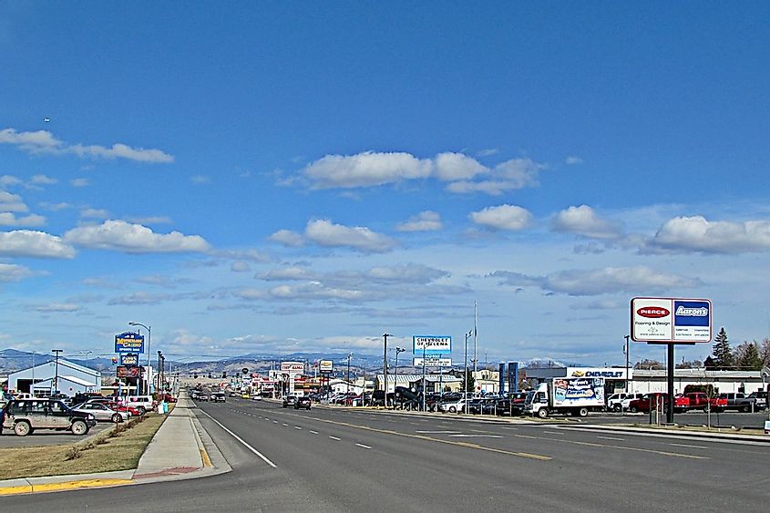 Street view of East Helena in Montana, via 