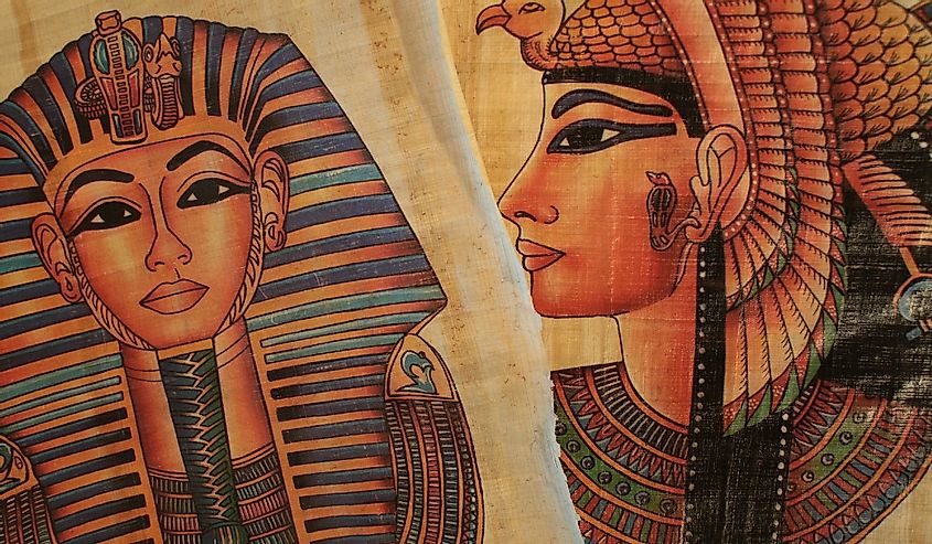 sphinx and cleopatra, Egyptian Souvenir Papyrus