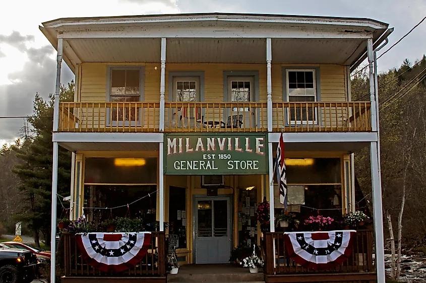 Milanville General Store in Milanville, Pennsylvania.