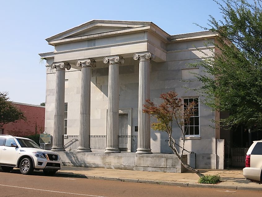 The Commercial Bank and Banker's House in Natchez, Mississippi.