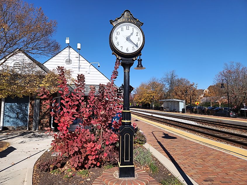 Train station in Ashland, Virginia.