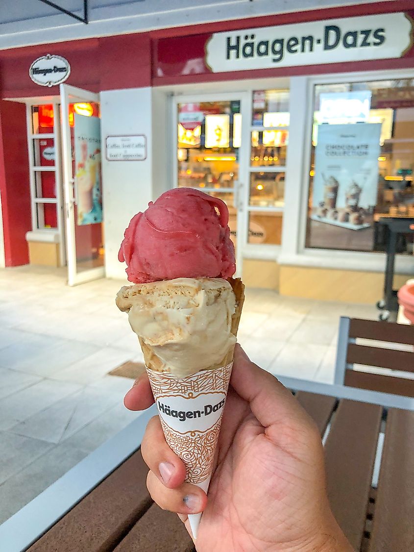 Häagen-Dazs in Fort Lauderdale, Florida. Editorial credit: Johnnie Rik / Shutterstock.com