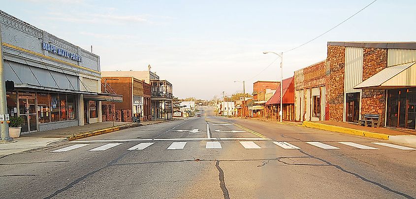 Historic downtown Antlers, Oklahoma