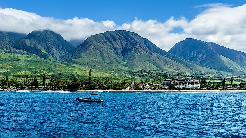 Tropical Coastline near Lahaina, Maui