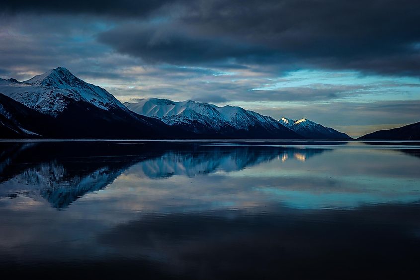 A beautiful view of Mountains Captured in Polson. Editorial credit: abdulb342 / Shutterstock.com