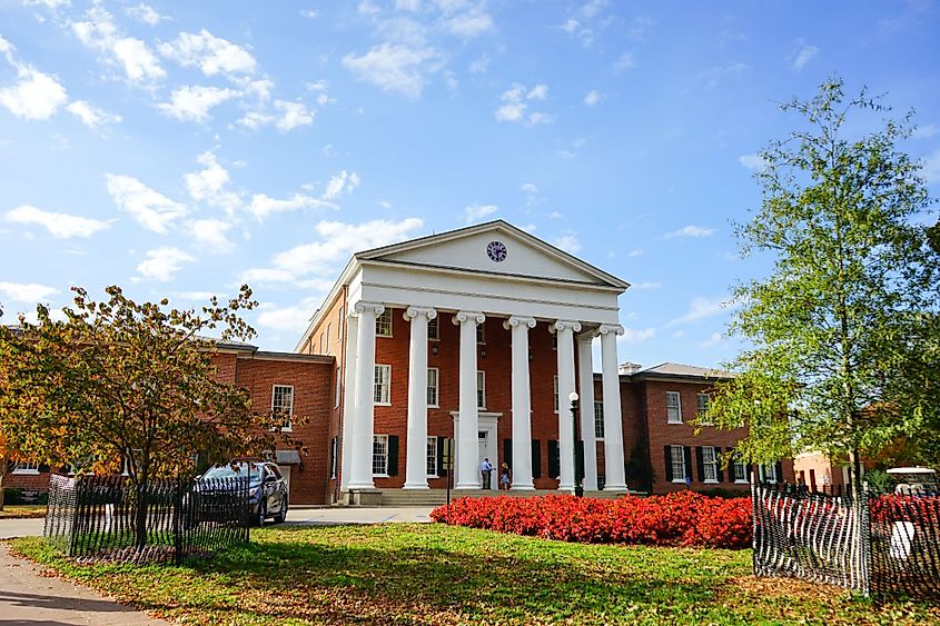 Le bâtiment du campus de l'Université du Mississippi à Oxford, Mississippi