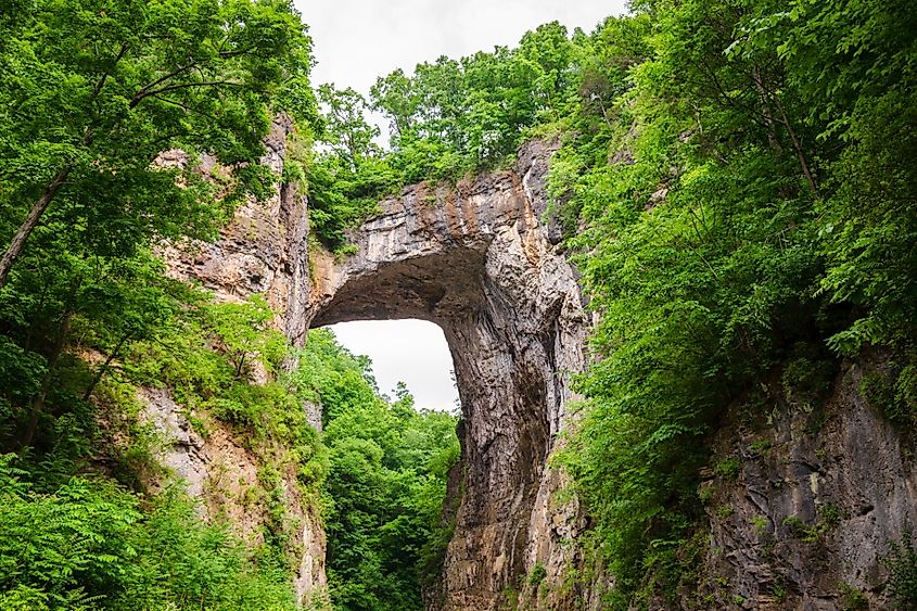Natural Bridge in Rockbridge County, Virginia, United States.