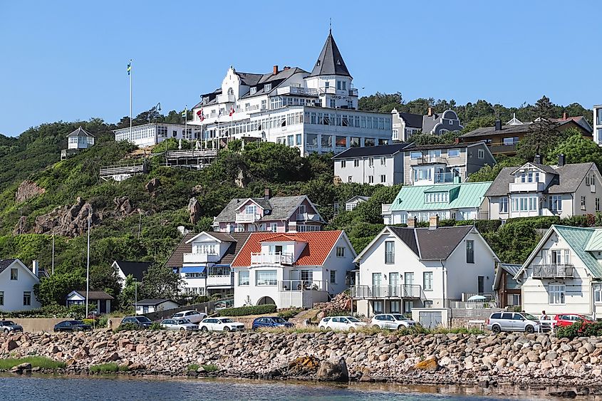 Beautiful view from the harbor in Molle, Sweden