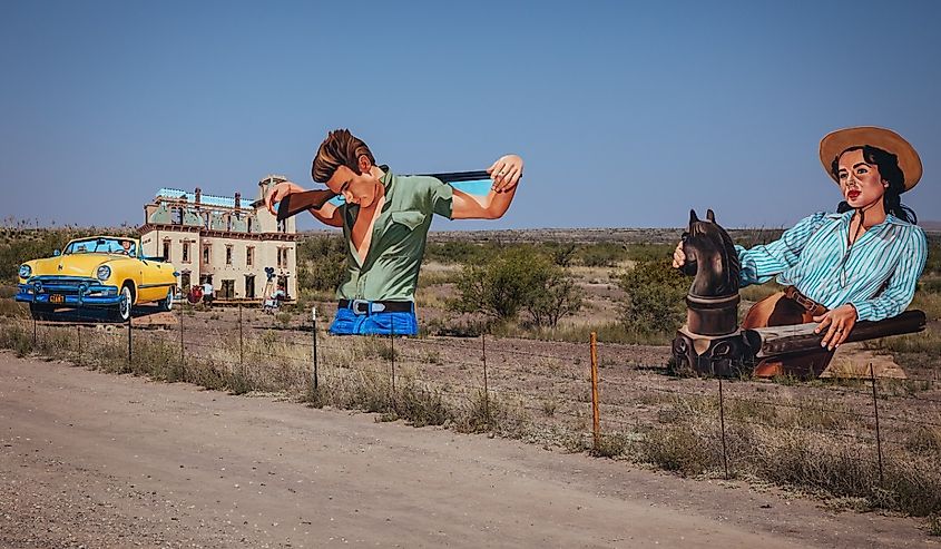 Marfa, Texas, tribute to the 1956 film "Giant." 