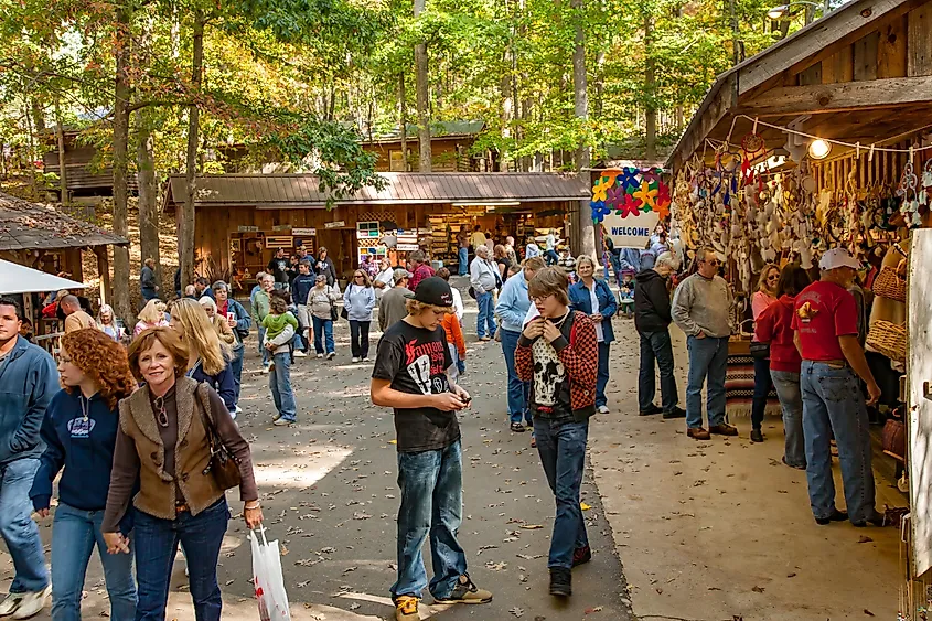 The Georgia Mountain Fair in the town of Hiawassee, Georgia.