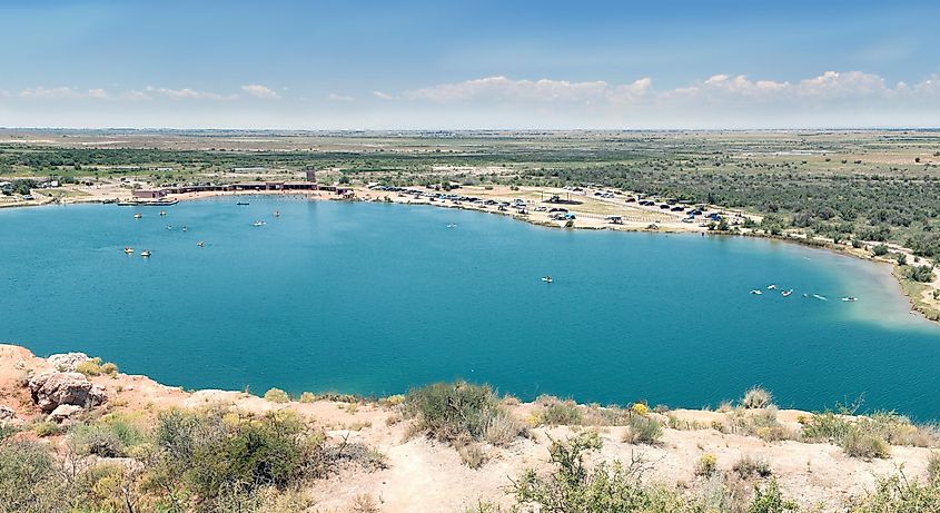Bottomless Lakes State Park in Roswell, New Mexico.