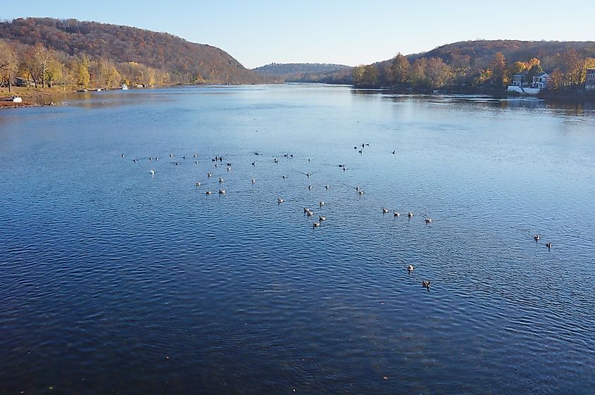 Delaware River between Lambertville, New Jersey, and New Hope, Pennsylvania