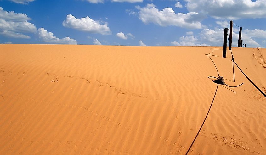 Sand dunes in Little Sahara State Park, Waynoka, Oklahoma