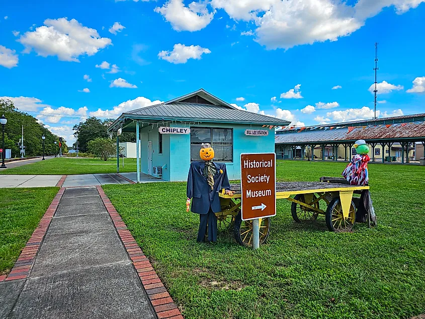 The historic Chipley Station in Chipley, Florida.