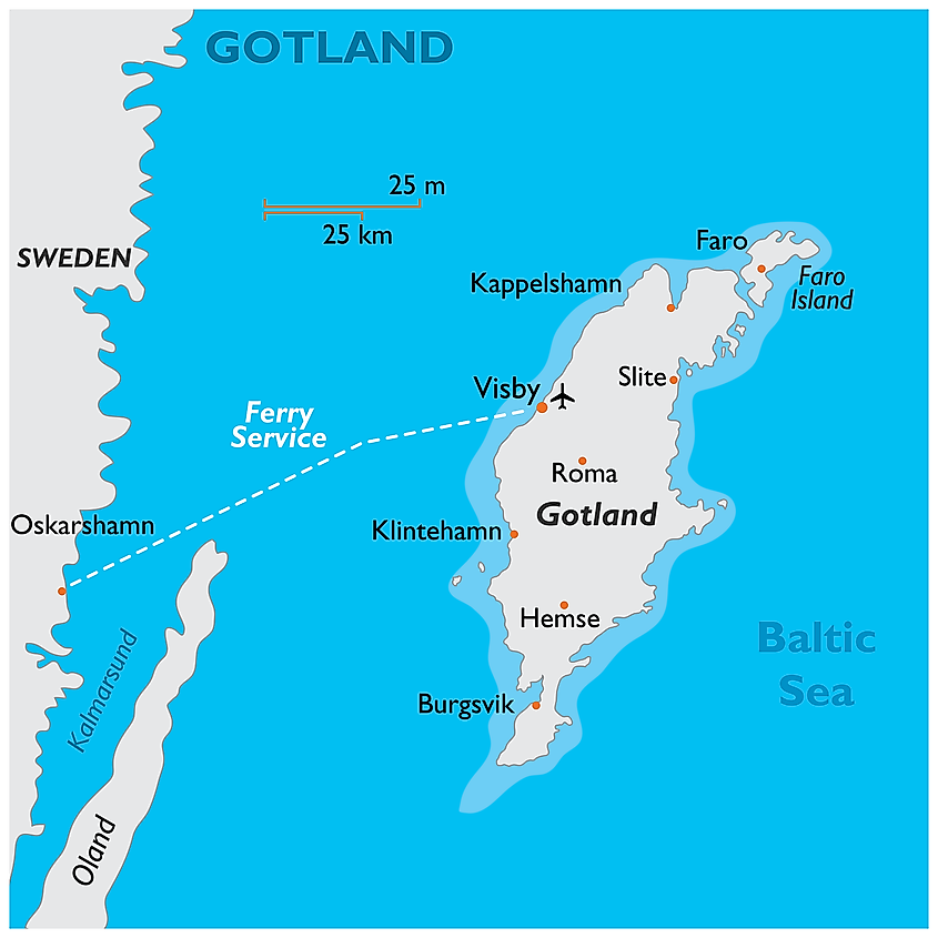 Gotland map