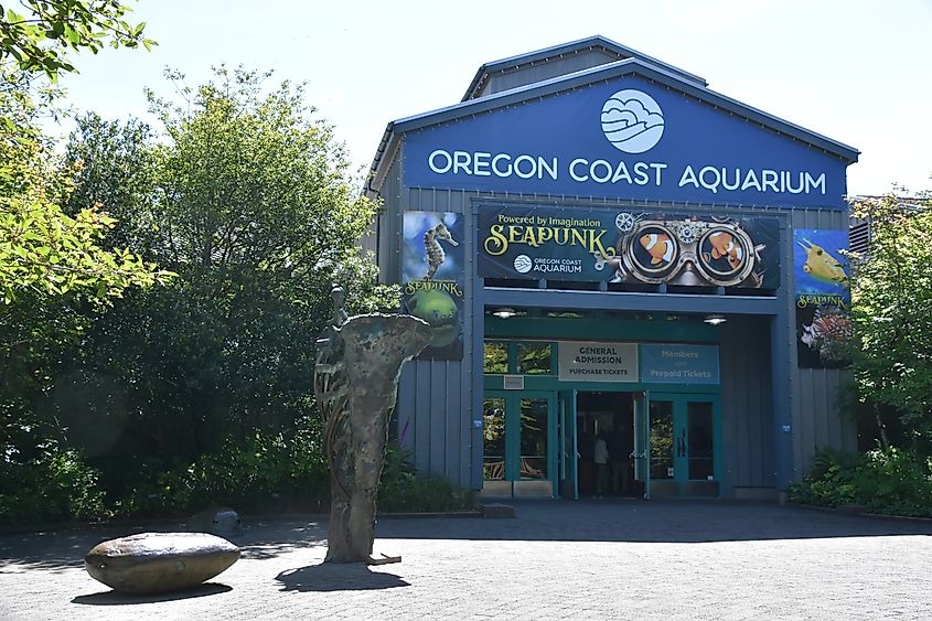 Oregon Coast Aquarium in Newport, Oregon