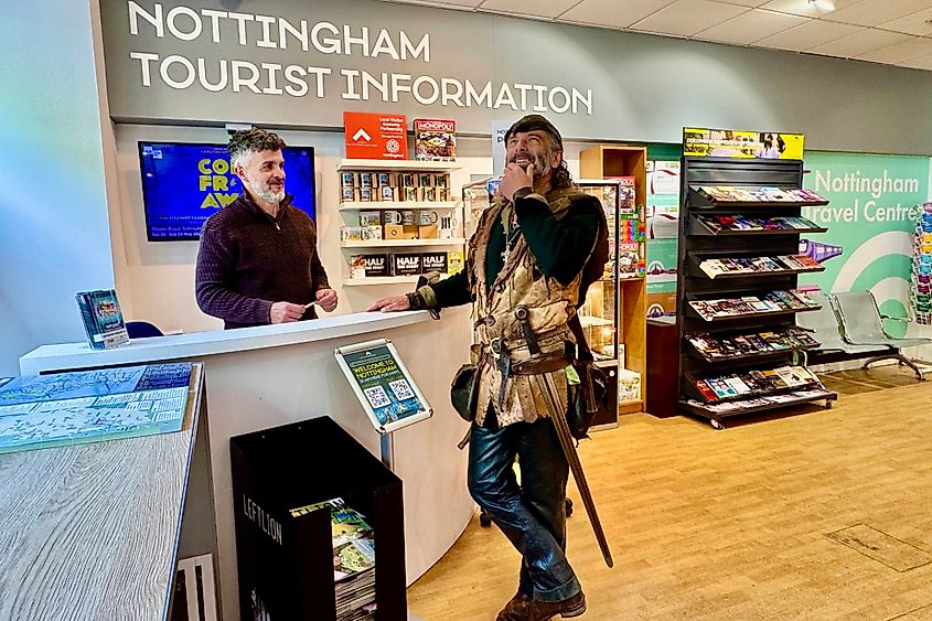 Even Robin Hood gets help from Nottingham locals. Image credit: Bryan Dearsley
