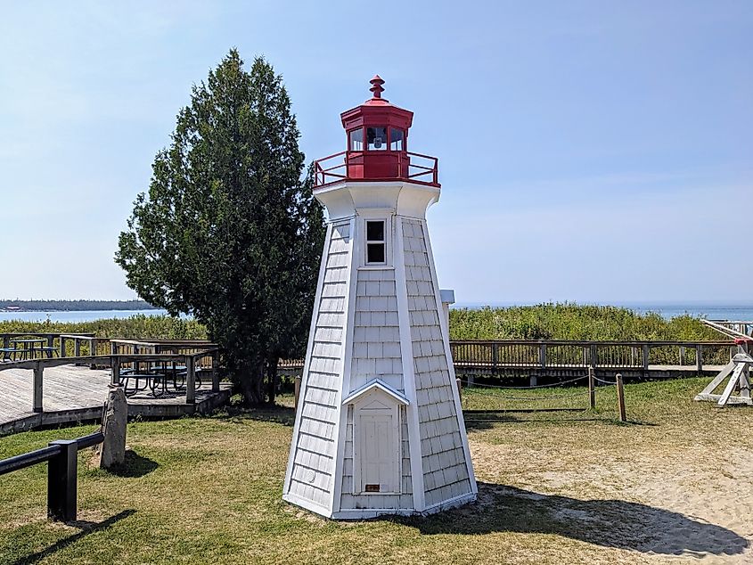 Providence Bay Lighthouse Replica Lake Huron Ontario Canada
