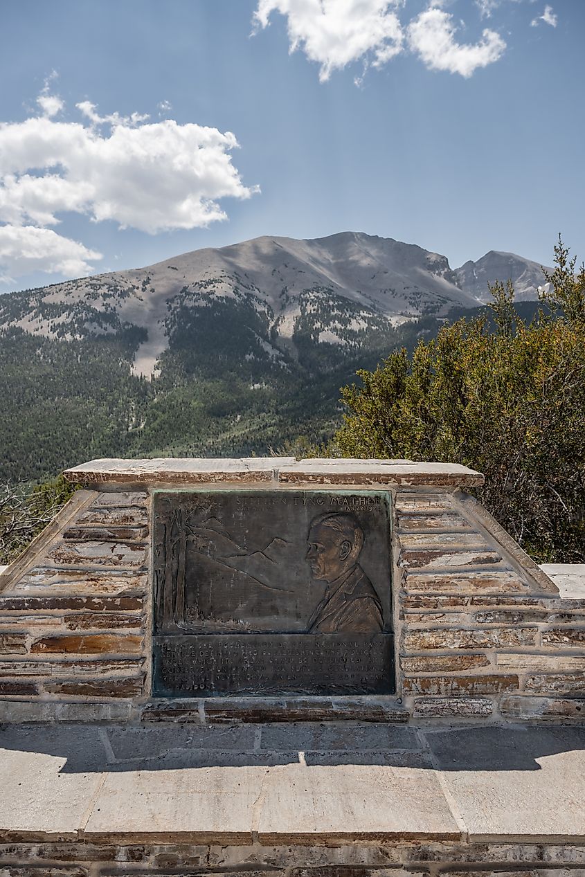 Mather Point Overlooking Wheeler Peak in Great Basin National Park.