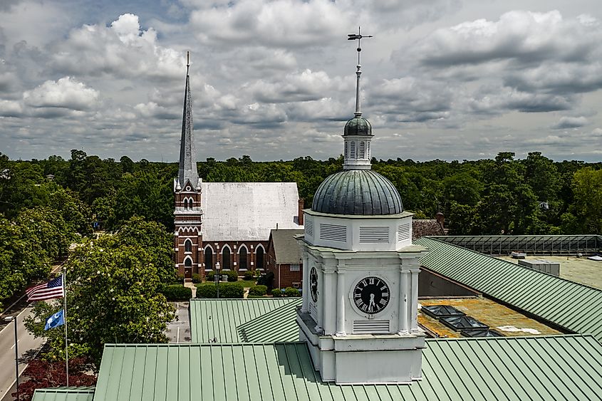 Overlooking the skyline of Aiken, South Carolina.