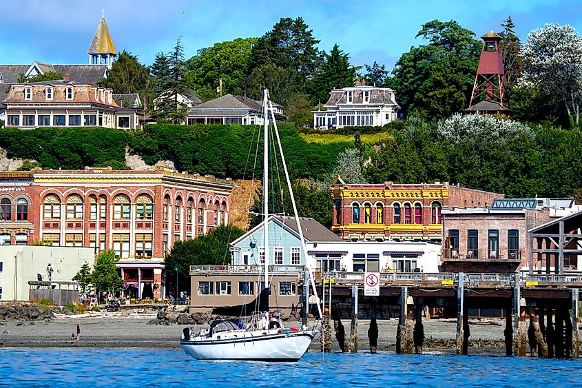 View of Port Townsend Washington from Puget Sound