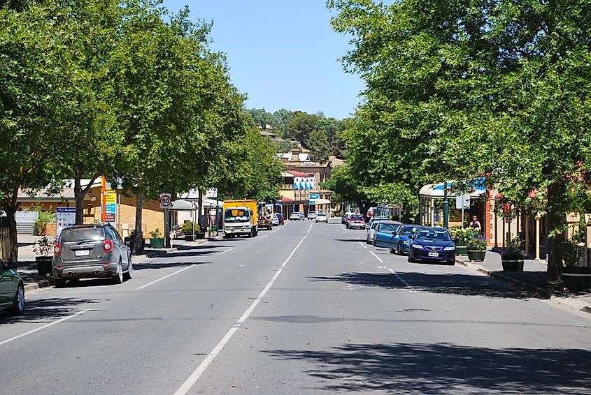 Main Street in Angaston, South Australia.
