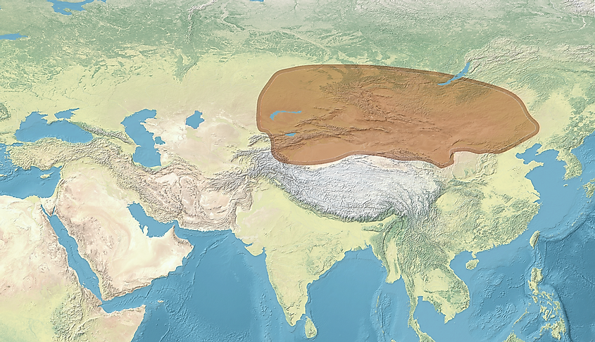 Map of the Xiongnu Empire