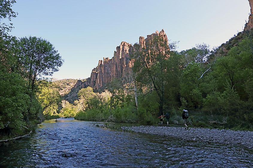 The Gila wilderness area in New Mexico can be explored on the Geronimo Trail Scenic Byway.