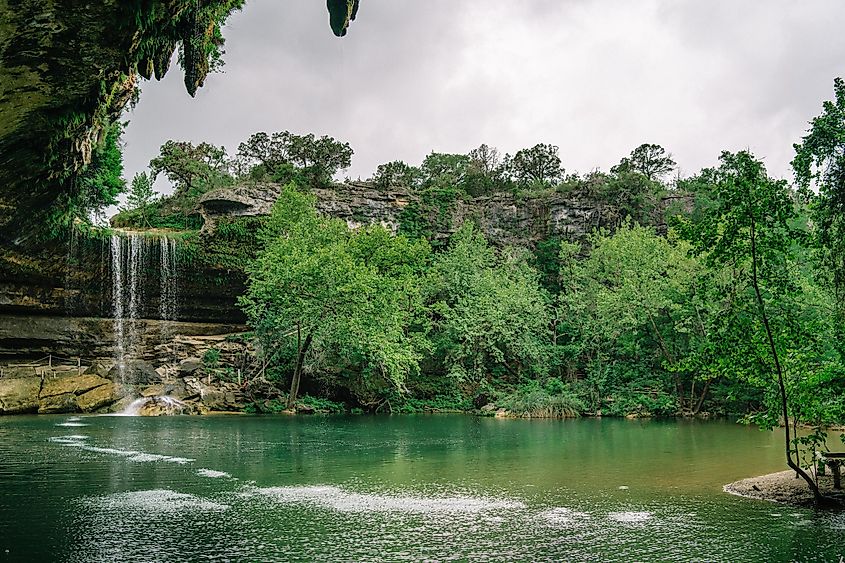 Hamilton Pool Preserve in Dripping Springs, Texas.
